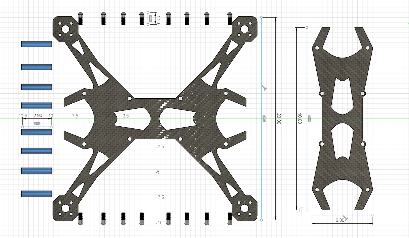 无人机架（小号20x20cm）